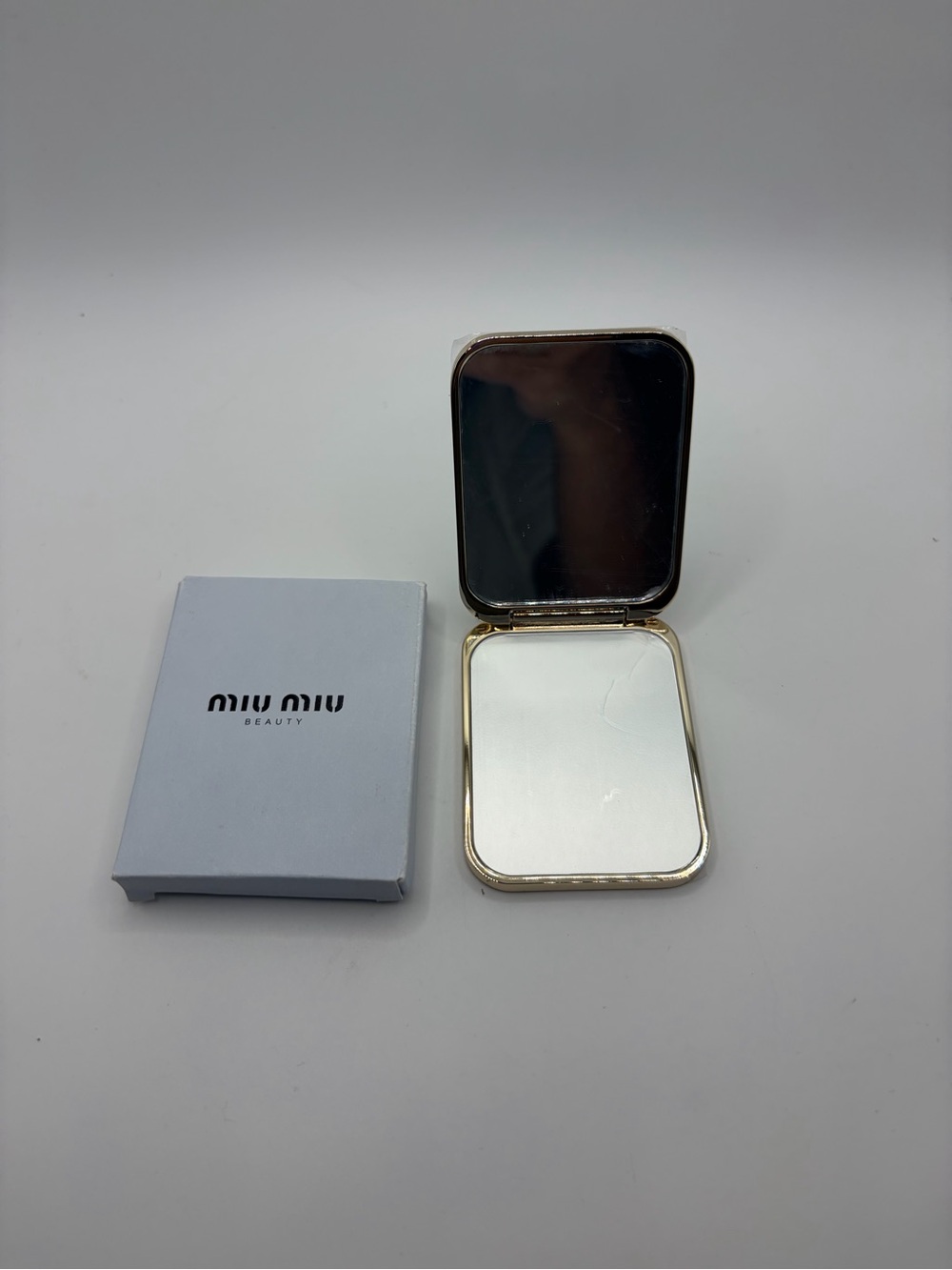 Miu Miu Gold Compact Mirror -